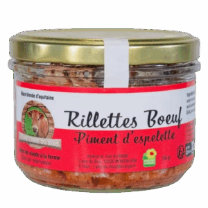 Rillettes de Bœuf Piment d'Espelette