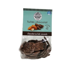 Tuile chocolat au lait, amande